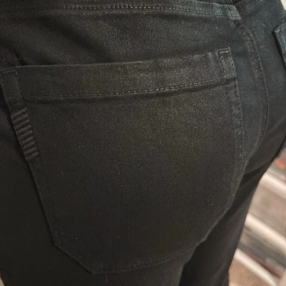 Paige Jolie Coated Straight-Leg Crop Pants size 30 - Picture 13 of 16